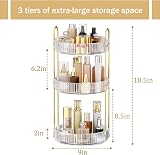 Mokani 360 Rotating Makeup Organiser 3-Tier Spinning Cosmetic Stand view 5