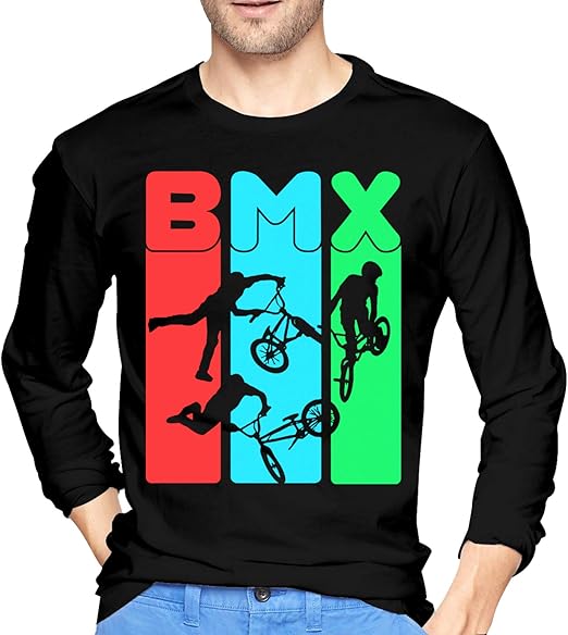 BMX Bicycle Men Boys Long Sleeve T Shirt Tee for Men Amazon.fr