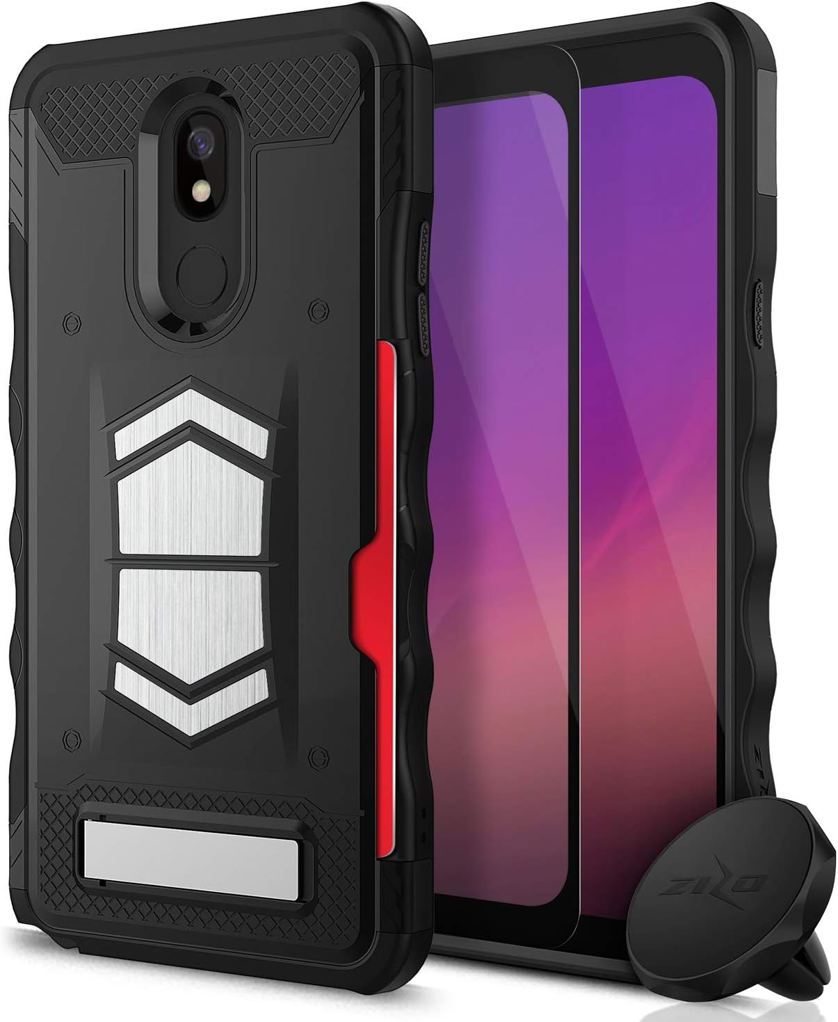 Best Lg Stylo Glass Screen Protector And Case With Card Holder