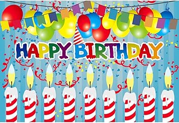 Amazon Com Baocicco 5x4ft Happy Birthday Backdrop Colorful