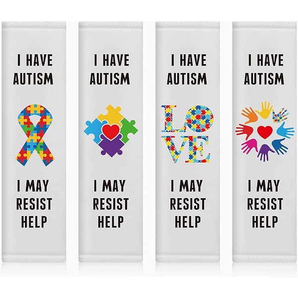 AprilLove Personalized Autism Awareness Seat Belt Cover - Custom Name, 7x10 Inches | Special Needs Car Accessory