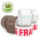 RAPESCO 1687 Strong Packing Tape Variety Pack 50mm x 50m 6 rolls view 6