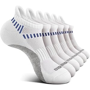 Kids Ankle Socks Low Cut Athletic Cushioned Socks for Boys Girls 4-12 Years 6 Pairs