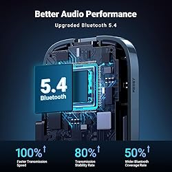 UGREEN 5.4 Aux Bluetooth Adapter, Noise Cancelling