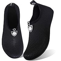 Water Shoes for Womens Mens Barefoot Quick-Dry Aqua Socks for Beach Swim Surf Yoga Exercise New Translucent Color Soles