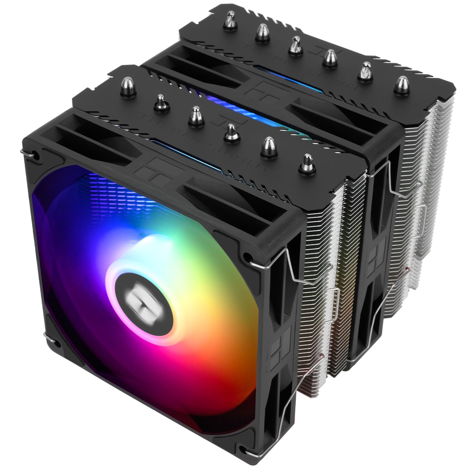 Thermalright Peerless Assassin 120 SE ARGB Black V2 CPU Air Cooler - 6 Heat Pipes AGHP GEN 5.0 Technology | 1850RPM PWM 120mm Fans, for Intel 1851/1700/115X/1200, AMD AM4/AM5