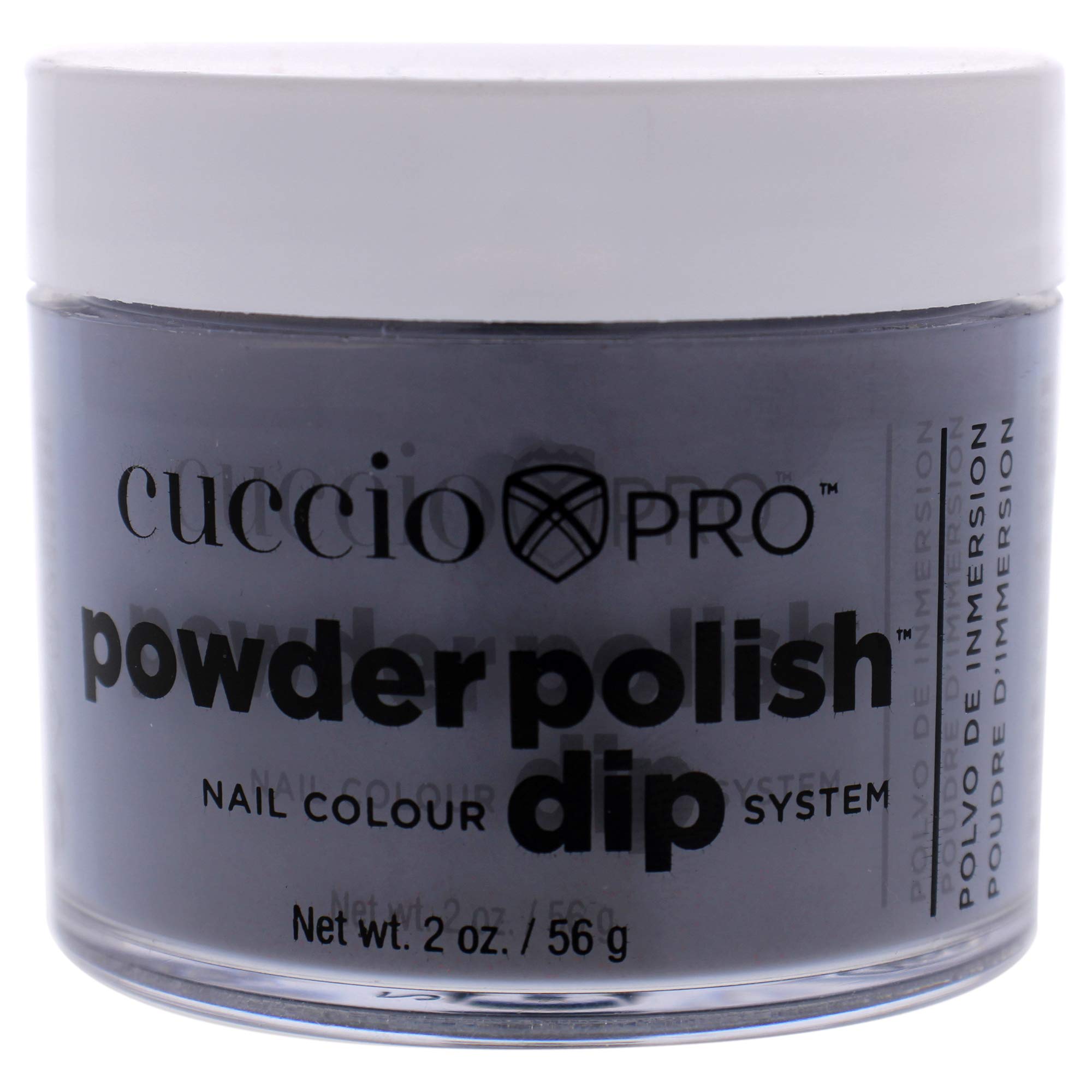 Cuccio - Pro Powder Polish Nail Colour Dip System - Black With Red Glitter - for Women - Nail Powder - 2 oz