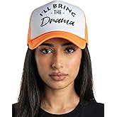 Funky Junque Women's Funny Trucker Hats: Adult Humor for Bachelorette, Girls Trips & Festivals - Mesh Hat - I'll Bring The's