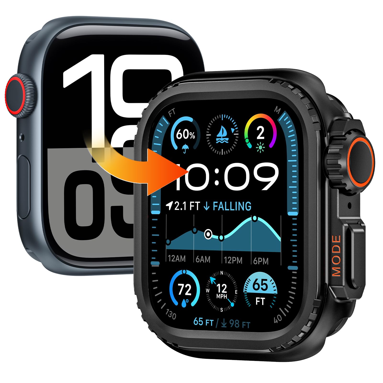 Goton Aluminum Alloy Case for Apple Watch Series