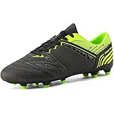 DREAM PAIRS Mens Sport Flexible Athletic Lace Up Light Weight Outdoor Cleats Football Soccer Shoes