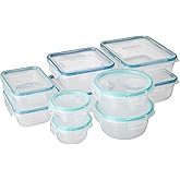 Snapware Total Solution 20-Pc Plastic Food Storage Containers Set with Lids, 8.5-Cup, 5.5-Cup, 4-Cup, 3-Cup, and 1.2-Cup Meal
