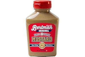 Bertman Original Ball Park Mustard - Rich Brown Mustard Made with Premium Mustard Seeds, Kosher Certified - Cleveland Classic Since 1925 - Perfect for Hot Dogs & Sandwiches - Pack of 1 (9 oz)