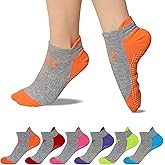 FUNDENCY Non Slip Yoga Socks for Women, Anti-Skid Socks for Pilates Bikram Fitness Socks with Grips