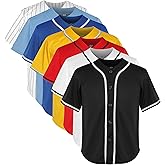 Youth Baseball Jersey Blank Boys T Shirt Button Down Hip Hop Fashion Sport Shirts Tops for Girls S-XL