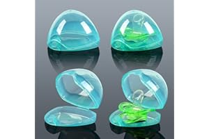 Xthuge Pacifier Box,Pacifier Case,Pacifier Holder Case,Pacifier Clip,Pacifier Container for Travel,BPA Free,Pacifier Accessories 4 Pack （Transparent Green）
