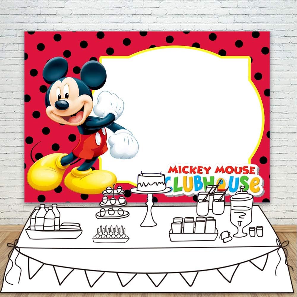 Amazon Com Personalized Name And Photos Background Mickey Mouse
