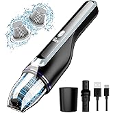 DRECELL Handheld Vacuum Cordless - Car Vacuum with Brushless Motor & 14000Pa Powerful Suction, 1.2lbs Lightweight, LED Light, Slim Mini Vacuum Cleaner for Car Home Office Pet
