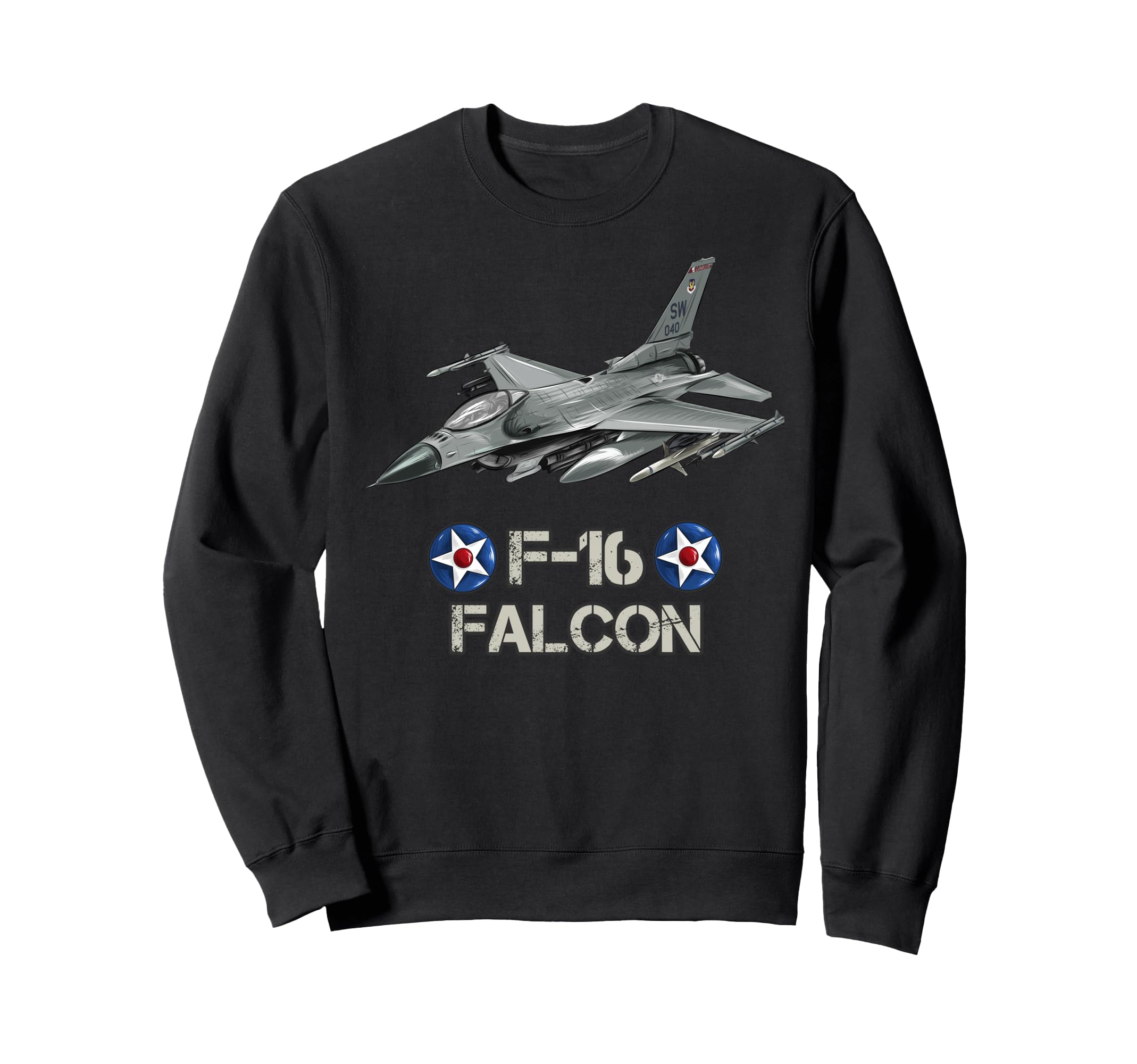 American Air Force Aircraft Fighter F16 Falcon Sweatshirt — image 1