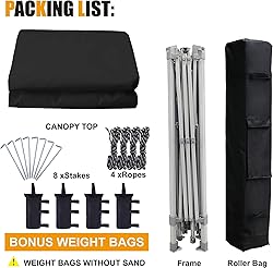COOSHADE 13x13Ft Pop Up Canopy Tent Instant Folding