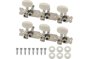 Xhziy 2pcs acoustic guitar tuning pegs guitar tuning keys accessories for acoustic guitars three-row double-hole knobs