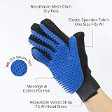 USION Pet Grooming Glove 2 Pack Left & Right Silicone Deshedding Mitts view 8