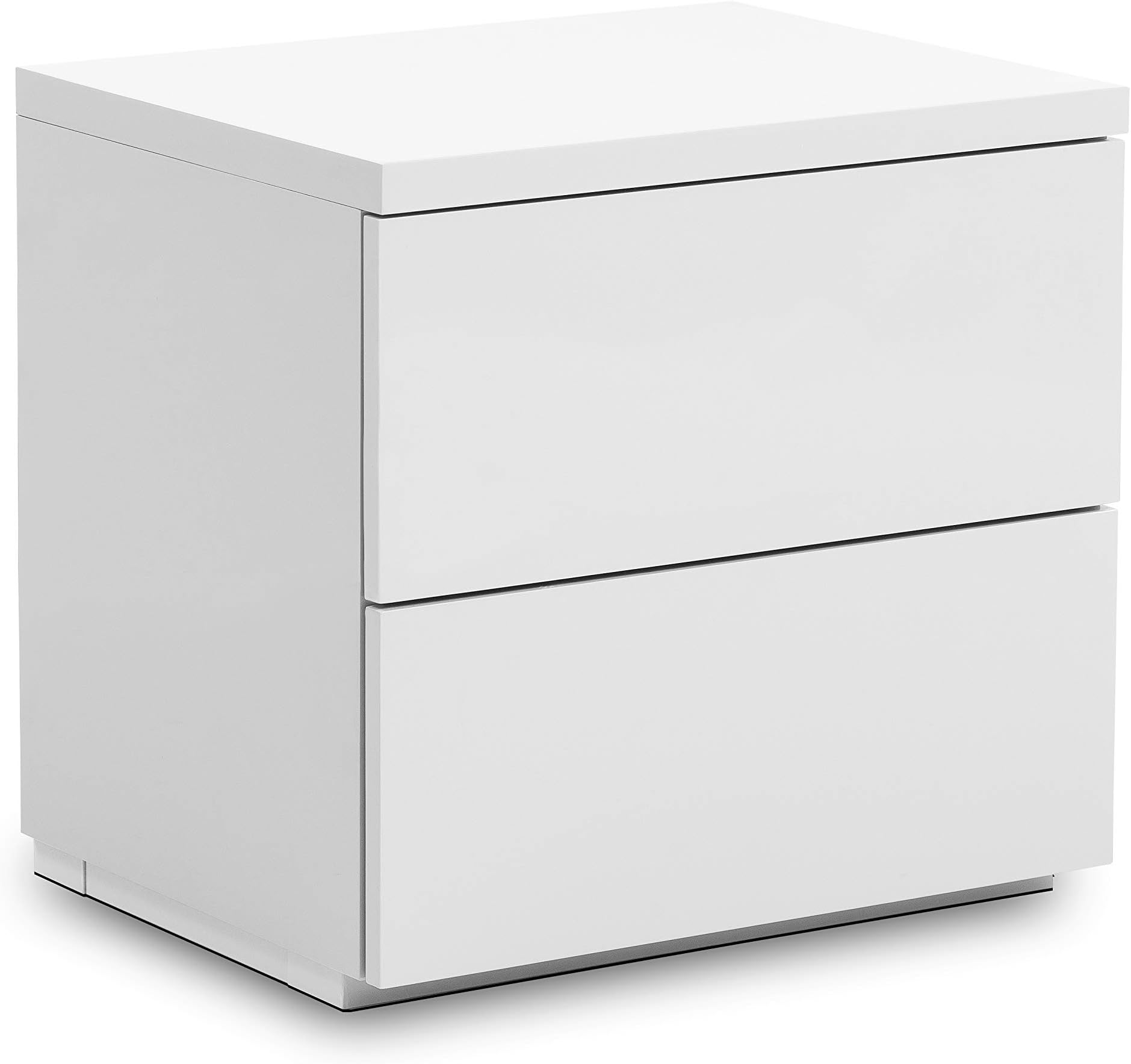 Julian Bowen Monaco 2 Drawer Bedside, White