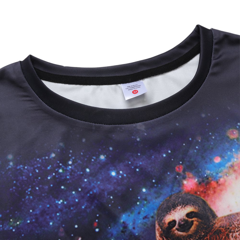 Leapparel Unisex Summer Graphic Multicolored Plaid T Shirts Tees Clothes S