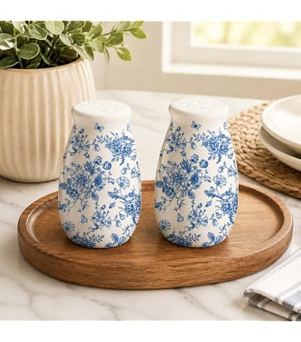 Amazon.com: Two's Company Chinoiserie Mini Ginger Jar Salt and