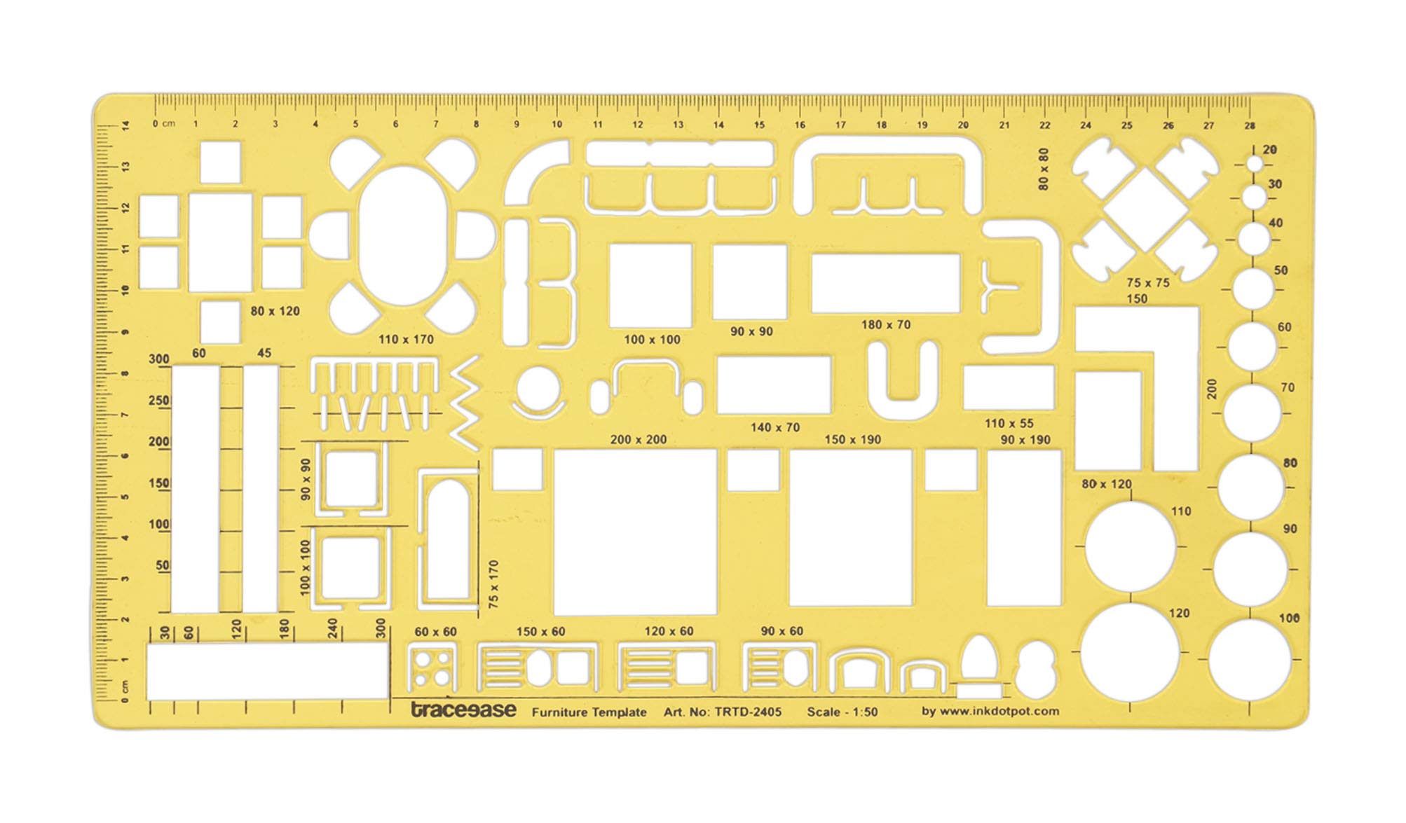 Traceease Furniture,House Plan-Interior Design Templates for Kitchen/Bed/Bath-Drafting Tools-Furniture Stencils