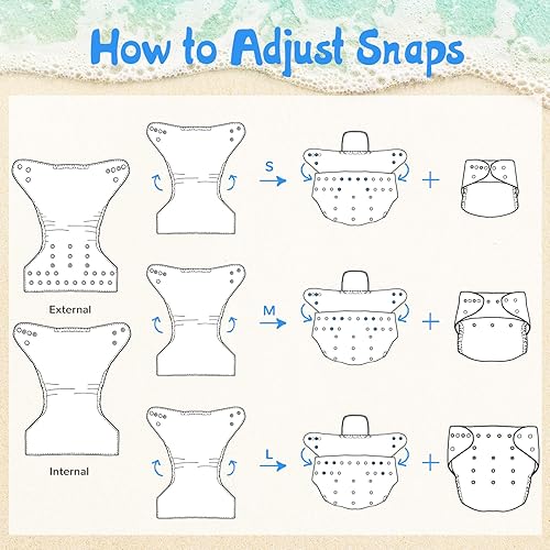 Babygoal Swim Diapers Pack for 8M-3T Babies and Toddlers