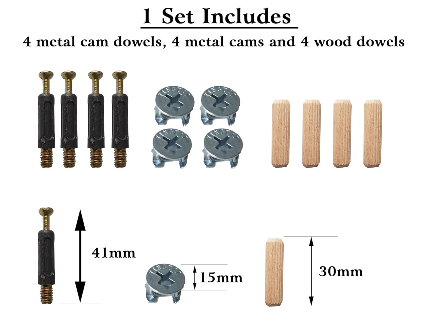 Flat Pack Furniture Repair Kit for Wardrobes, Chest of Drawers etc