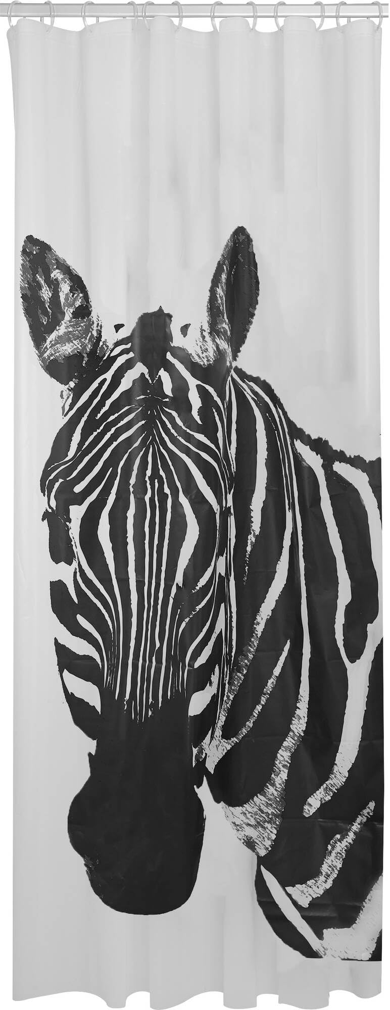 Sealskin Zebra Shower curtain 180x200 cm PEVA Black / White