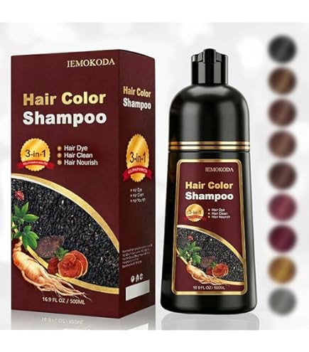 Amazon.com : Yocisku Chestnut Brown Hair Dye Shampoo 3 in 1 for