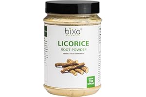 bixa BOTANICAL Licorice Root Powder (Glycyrrhiza glabra/Mulethi) | Effective in Hyper-Acidity | Sore Throat | Respiratory Problems | Immunity Support | 200g (7Oz)