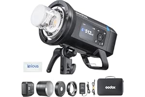 Godox AD400 Pro II AD400Pro II Outdoor Flash Strobe, 400Ws 2.4G TTL Studio Flash HSS 1/8000s, 30w LED Modeling Lamp, Lithium 