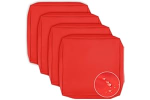 mudilun Patio Cushion Covers Double Waterproof Outdoor Chair Cushion Cover Anti-Slip with Zipper Outdoor Seat Cushion Slipcover Replacement for Outdoor Patio Furniture Garden Sofas Porch Swing