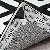 GORILLA GRIP&reg; Extra Long Rug Grippers for Hardwood Floor, Reusable, Black | Dual-Sided Adhesives Pads Keep Area Rugs Corners Flat, Holds Down Carpet on Hard Wood, Tile Floors, Renter Friendly, 8 Pack