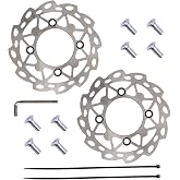 PRO BAT 190mm/7.48" Brake Caliper Disc Disk Rotor w/Bolt | For 50cc 70cc 90cc 110cc 125cc PIT PRO Trail Quad Dirt Bike ATV Buggy Pack of 2