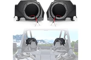 CPOWACE 6.5 inch Speaker Pod Enclosures Kit Compatible with Polaris RZR PRO XP XP4 2020 2021 2022 Accessories Waterproof Spea