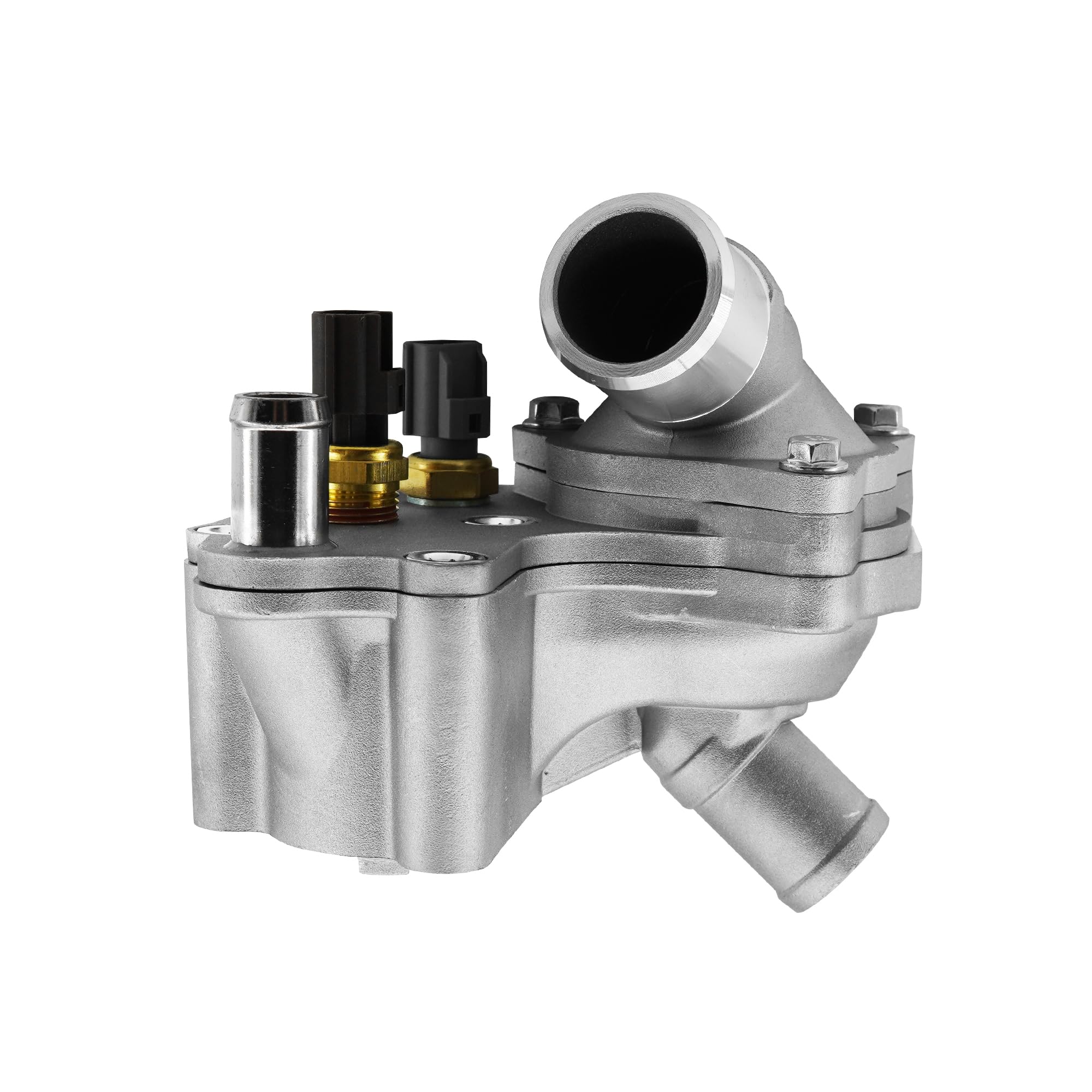 Photo 1 of GLOCRORET Aluminum Thermostat Housing Assembly Compatible with 2001-2005 Ford Explorer, 2001-2011 Ranger, 2001-2008 Mazda B4000, 2001 Mercury Mountaineer, Replace SK121093 4L5E8A586AB