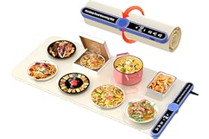Silicone Food Warmers for Parties Buffet XL:32''X15'' Extra Large Warming Mat for Food 450W Max 248°F Portable Rolled-up Even