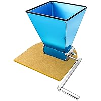 MRbrew Malt Crusher, 2 Bearing Rollers Grain Malt Mill, Barley Grinder with Wooden Base for Homebrew