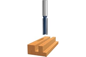 Bosch 85224M 5/16-Inch Diameter 1-Inch Cut 1/4-Inch Shank Carbide Tipped Double Flute Straight Router Bit