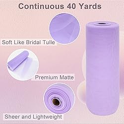 Lavender Tulle Fabric Roll Spool Bolt