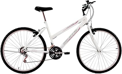 Bicicleta Aro 26 Feminina Life 18 Marchas Branca - Dalannio Bike