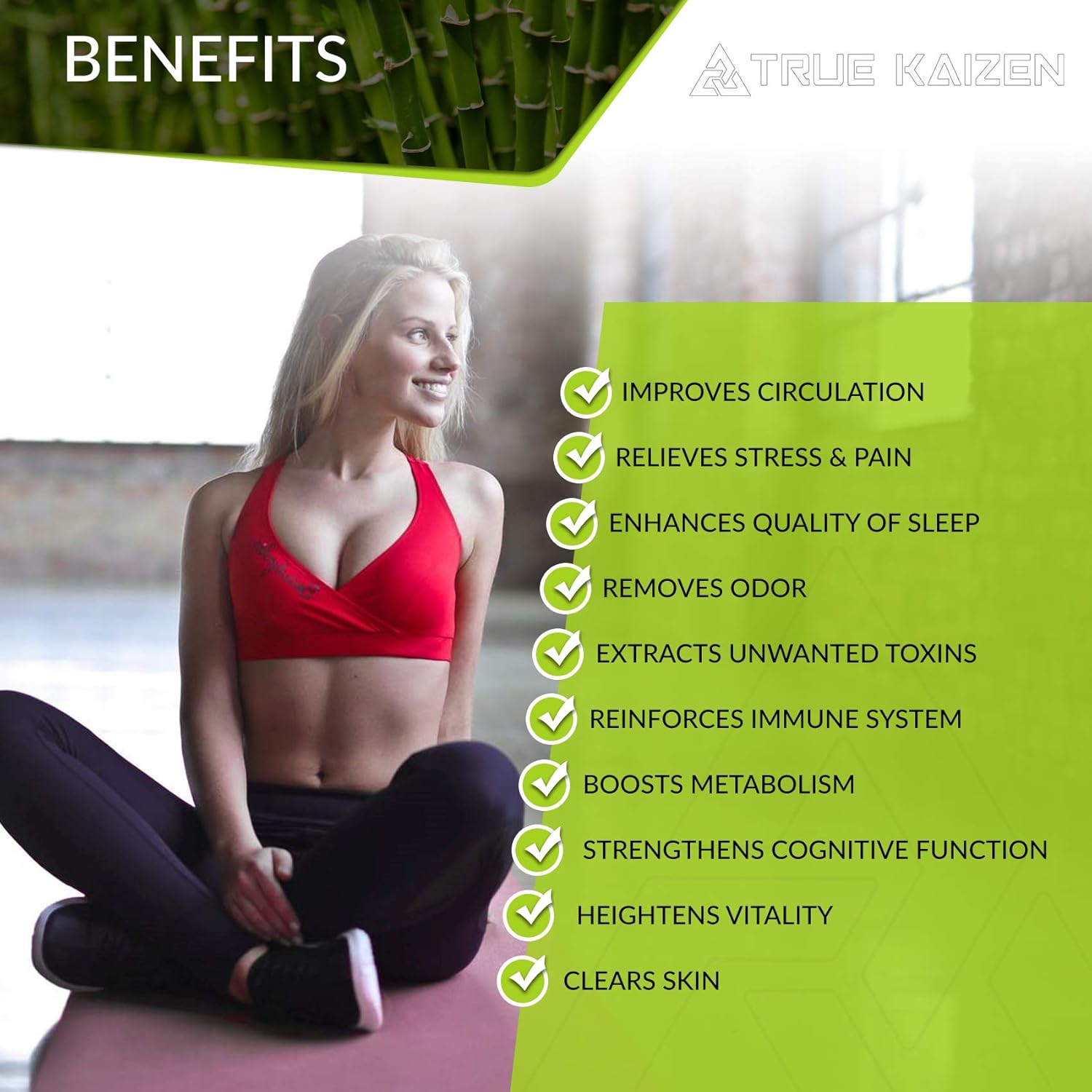 [UPGRADED-2020] True Kaizen Premium Lavender Green Tea Rose & Ginger Foot Patch Pads, 2-in-1 Strong Adhesive, 100% Natural Ingredients - Improve Sleep & Relief - eBook Included – 20 Pack: Health & Personal Care