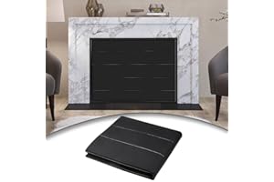 WHUMSDOG Magnetic Fireplace Blanket for Heat Loss Indoor Fireplace Covers Keep Drafts Out Stops Heat Loss Fireplace Draft Stopper with Built-in 12 Strong Magnet for Iron Fireplace Frame Fireplace Screen 38x31