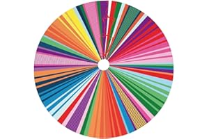 LUMANSITTER Mexican Blanket Serape Stripe Pattern Colorful 36 Inch Christmas Tree Skirt Carpet Mat Funny Party Decor Supplies for Xmas Halloween Decorations Occasion Ornament