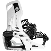 Nidecker OG Supermatic Men's Rear-Entry Snowboard Bindings | Quick-Entry, Step-In, Flex 6/10, Nylon Highback, Nylon Baseplate, Auto Lock Buckles, Intermediate