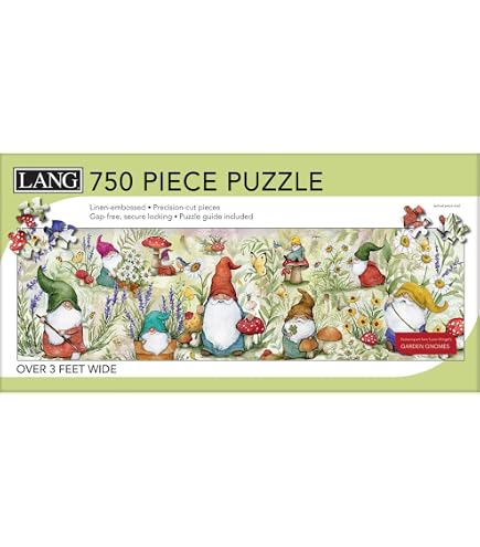 LANG Puzzle Panoramico 750 Pezzi: Vasi Per Erbe Aromatiche - Dimensioni 28x96,5 Cm, Sfida Rilassante E Decorativa